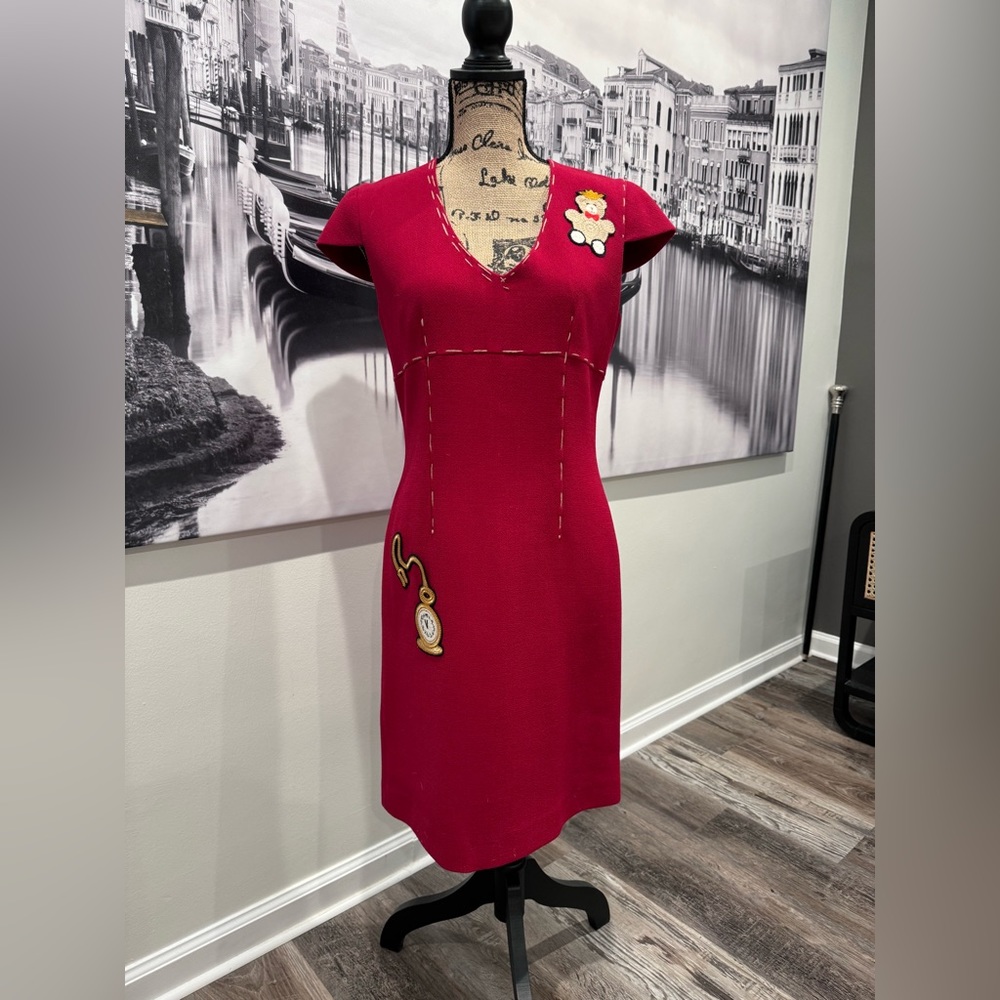 Red cocktail dress